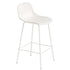 Fiber Counter Stool 65cm / Tube Base / Backrest
